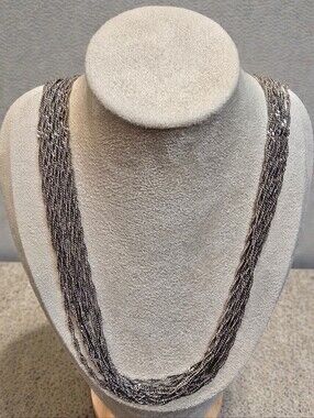 Kenneth Cole Multi-Strand Chain Statement Necklace